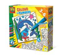 Ses Creative Kit Di Pittura Colour By Numbers Triangular Pens