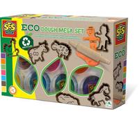 SES Creative- Mega Set di plastilina Ecologica (7x90 g con Utensili), Colore Mul