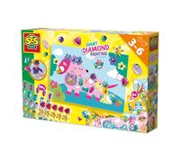 SES Creative - MegaSet Diamond Painting - Kit fai da te per bambini - Pietre glitterate autoadesive - Immagini per pittura con diamanti - Kit fai da te per bambini a partire dai 3 anni in su