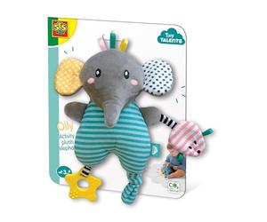 SES Creative Olly-Activity 13133 Elefante di peluche, giallo