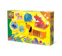 SES Creative 14026 Zig zag origami animals, Clear, Large