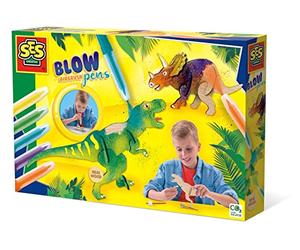 SES Creative Penne aerografo Blow - Dinosauri