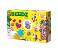 SES Creative - Perline Beedz - Mega Kit fai da te per bambini - Set da gioco grande - Set di perline creative - 9 piastre e 5 portachiavi - Dai 5 anni in su