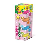 SES Creative- Plastilina Feel Good-Happy (4x90gr), Colore Various, s, 00512