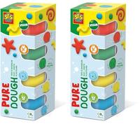 SES Creative Plastilina Feel Good - Pure (4x90gr) (Confezione da 2)