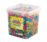 SES Creative - Secchio Funmais da 800 pezzi. - Kit fai da te per bambini - Giochi naturali per bambini - Vegano e senza glutine - Dai 3 anni