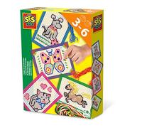 SES-Creative- SES ICH lerne sticken Gatto Primi Ricami, Multicolore, YS/m, 14838