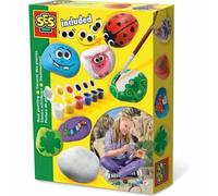 SES-Creative- SES Steine bemalen Sassi da Dipingere, Multicolore, Medio, SES1481