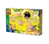 SES Creative- Set di carpenteria-Dinosauri, Multicolore, Taglia Unica, 00942