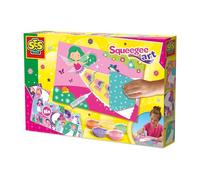 SES Creative - Squeegee Art - Graffi per bambini - Kit di pittura per bambini - Con vari biglietti e motivi di colori - Dai 5 anni in su