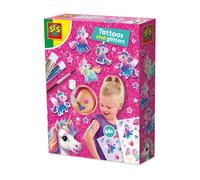 SES Creative 14724 Unicorn-Metallic Glitter Tatuaggi