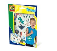 SES Creative- Tatuaggi per Bambini, Cartone Animato, Colore Various, 14281