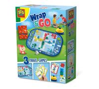 SES CREATIVE Wrap&Go Giochi da viaggio (Ludo, Quartetto e Speed Blocks) - 02236