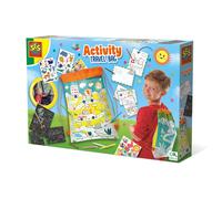 SES Creative Wrap&Go Travel Games - Four in a Row - Dots and Boxes - Pack Croco