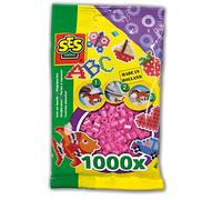 Ses 00708 Ironing Beads 1000 Pieces Pink, 36+ Months.