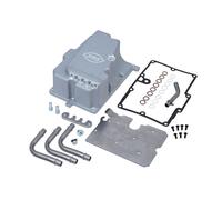 SES, kit installazione linea olio. Nero, 06-17 Dyna with S&S crankcases (NU)