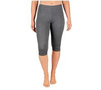 SES Leggings Capri da donna, confezione da 2 pezzi, taglie da 32 a 34 fino a 56 - 58, opachi, leggings da donna elasticizzati a 3/4, in cotone/da donna con vestibilità perfetta, antracite mélange., 38