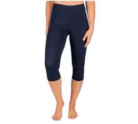 SES Leggings Capri da donna in cotone 32-34 fino a 56-58 / leggings Capri da donna opachi / leggings elastici da donna 3/4 lunghi cotone/leggings Capri da donna con vestibilità perfetta, blu navy,