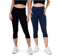 SES Leggings Donna Capri 3/4 2 Pezzi Cotone