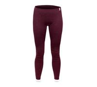 SES Mutande termiche da donna lunghe 38 - 52 in cotone - Traspiranti - Pantaloni termici invernali per calore e comfort, bordeaux, 58