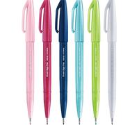 SES15C Brush Sign Pen Pennarello Punta Fibra Flessibile Nuovi Colori Assortiti,