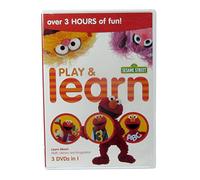 Sesame Street 3 Hours of Math, Literacy, and Imagination - includes Guess That Shape & Color / Elmo's Magic Numbers / Alphabet Jungle Game - 3 DVDs