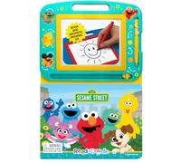 Sesame Street ABC Alphabet Fun! Read & Doodle - Learning resources for kids, a magnetic drawing pad, an easy-to-use pen, 22-page board book for reading and drawing