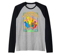 Sesame Street Amici di Quartiere BFF Good Times Classico Maglia con Maniche Raglan