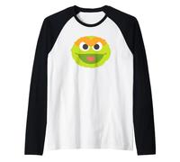 Sesame Street Baby Face Oscar Maglia con Maniche Raglan