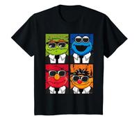 Sesame Street Bambini Brothers Blues Elmo Grouch Mostro Ernie Maglietta