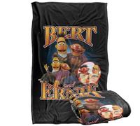 Sesame Street Bert And Ernie Bootleg Style Coperta super morbida al tatto setoso - 91 x 147 cm