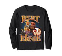 Sesame Street Bert And Ernie Bootleg Style Maglia a Manica