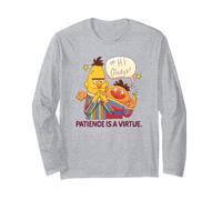 Sesame Street Bert And Ernie Patience Is A Virtue Maglia a Manica