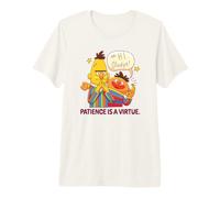 Sesame Street Bert And Ernie Patience Is A Virtue Maglietta Premium