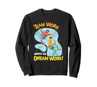 Sesame Street Bert And Ernie Team Work, Dream Work Felpa