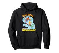 Sesame Street Bert And Ernie Team Work, Dream Work Felpa con Cappuccio