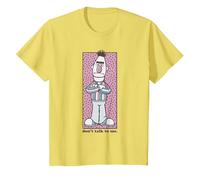 Sesame Street Bert Non Parlare con Me Maglietta, Bambini, Limone, 4 Anni