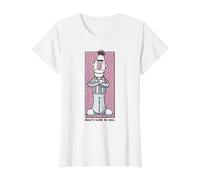 Sesame Street Bert Non Parlare con Me Maglietta, Donna, Bianco, 3XL