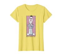 Sesame Street Bert Non Parlare con Me Maglietta, Donna, Limone, M