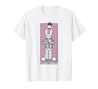 Sesame Street Bert Non Parlare con Me Maglietta, Uomo, Bianco, M