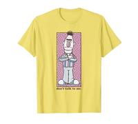 Sesame Street Bert Non Parlare con Me Maglietta, Uomo, Limone, 3XL