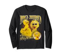 Sesame Street Big Bird Bootleg Style Maglia a Manica