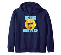 Sesame Street Big Bird Cool Face Pose, tonalità Classiche estive Felpa con Cappuccio