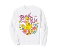 Sesame Street Big Bird Migliori Amici Buoni Amici Classico BFF Felpa