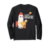 Sesame Street Big Bird Pose Astronave Avventura USA Classico Maglia a Manica