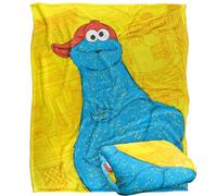 Sesame Street Big Cookie Monster On The Street, coperta setosa al tatto, super morbida, 152 x 127 cm