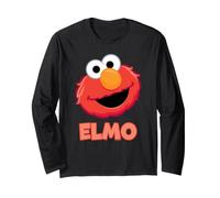 Sesame Street Big Head Name Elmo Maglia a Manica
