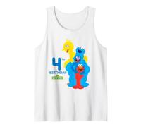 Sesame Street Birthday Crew Hugs 4th Birthday Canotta
