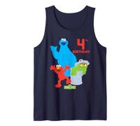 Sesame Street Birthday Crew Wave 4th Birthday Canotta