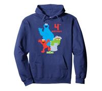 Sesame Street Birthday Crew Wave 4th Birthday Felpa con Cappuccio